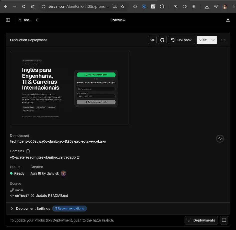 Hosting and Deployment portfolio preview