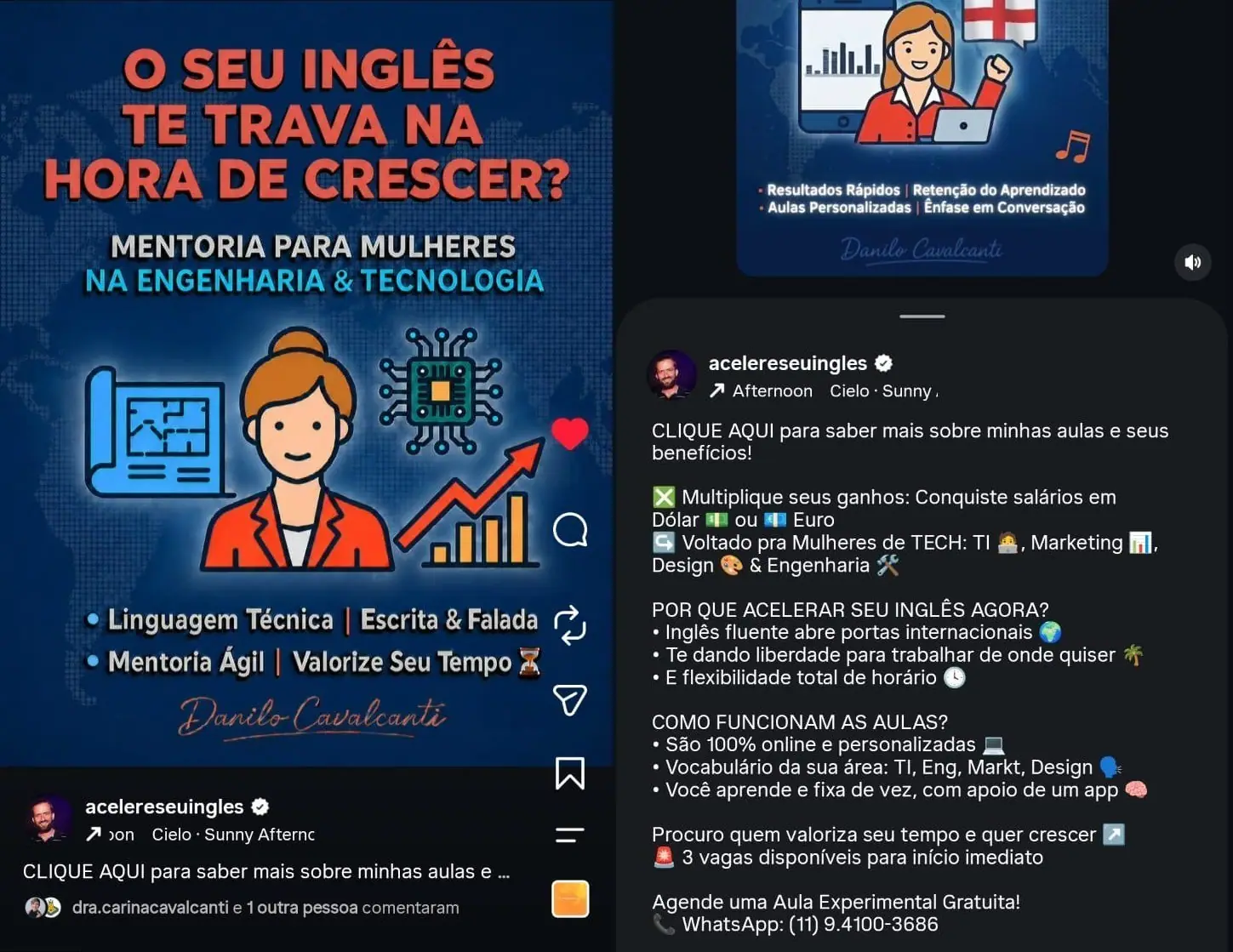 Copywriting and Social Posts portfolio preview
